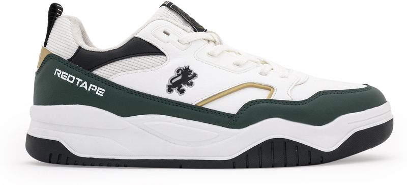 RED TAPE Sneakers for Men | Premium PU Finish, Lace-Up Closure & Stylish Uplift Sneakers For Men (Green, White , 6) - Image 3