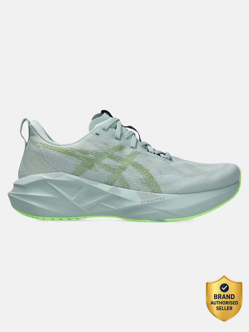 Asics NOVABLAST 5 Running Shoes For Men Green , 9