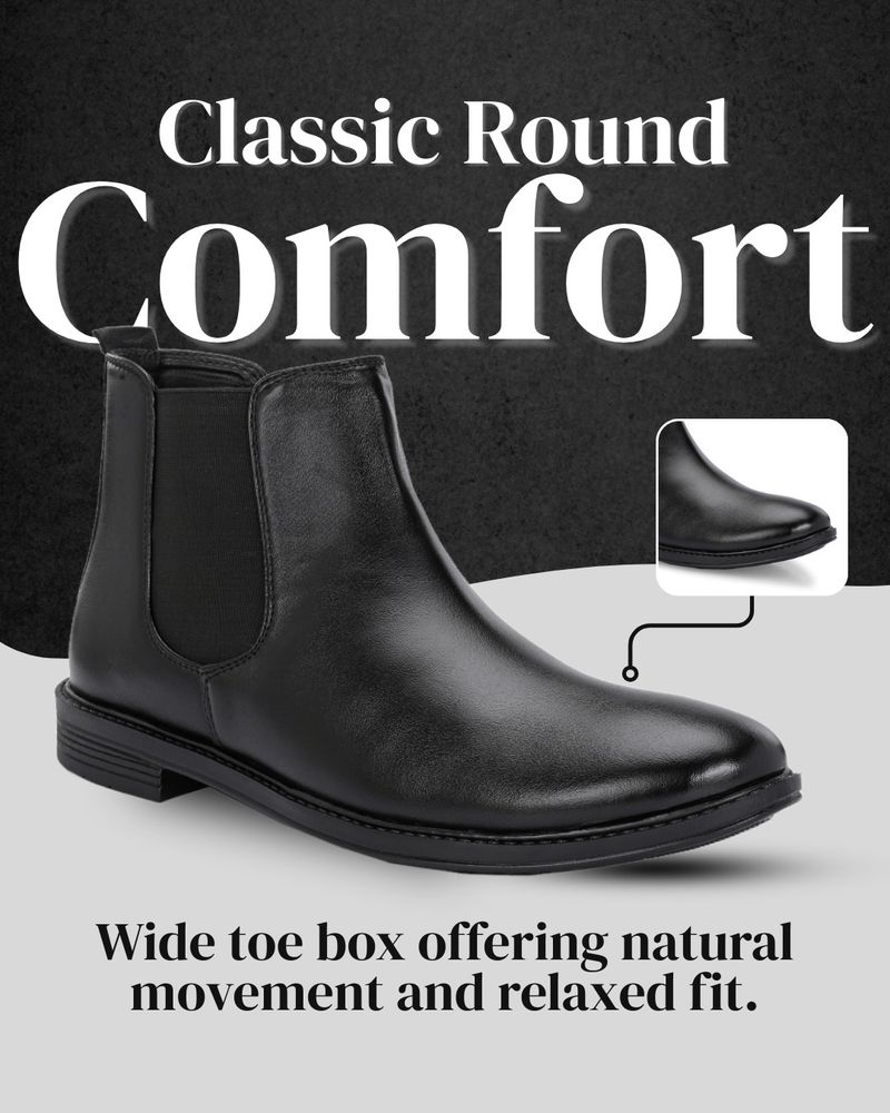 Aadi Men's Black Chelsea Boots - Image 3