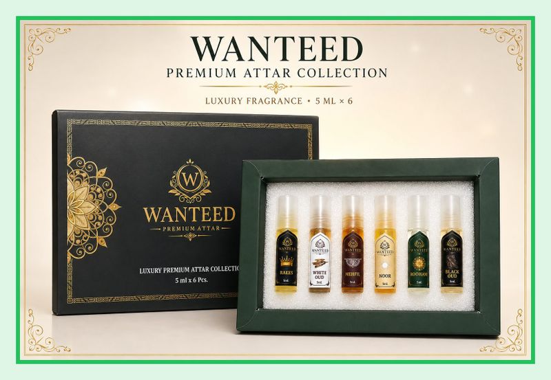 Wanteed Pack of 6 Arabian Oud Attars - Image 2