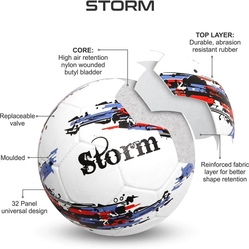NIVIA Storm Football Size 5 - Image 4