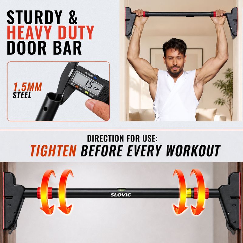 SLOVIC 10th Gen Adjustable Pull-Up Bar 76-95 cm - Image 5