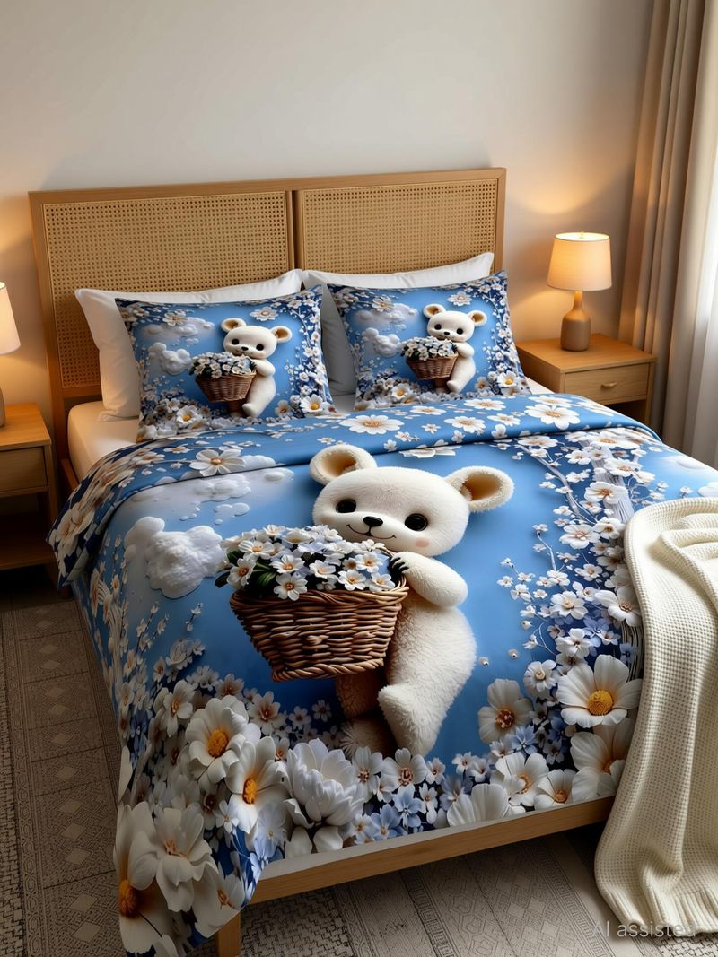GANGALIVING King Flat 300 TC Bedsheet with Covers - Image 3