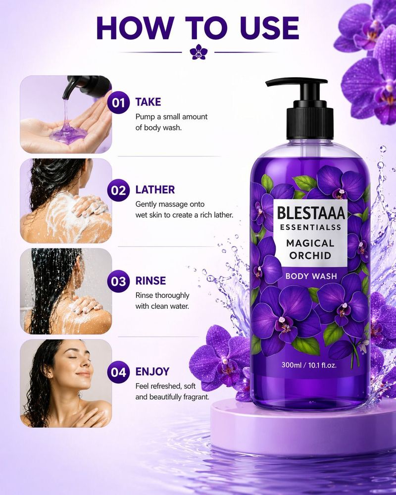 blestaaa essentialss Lavender Calming Body Wash - Image 6