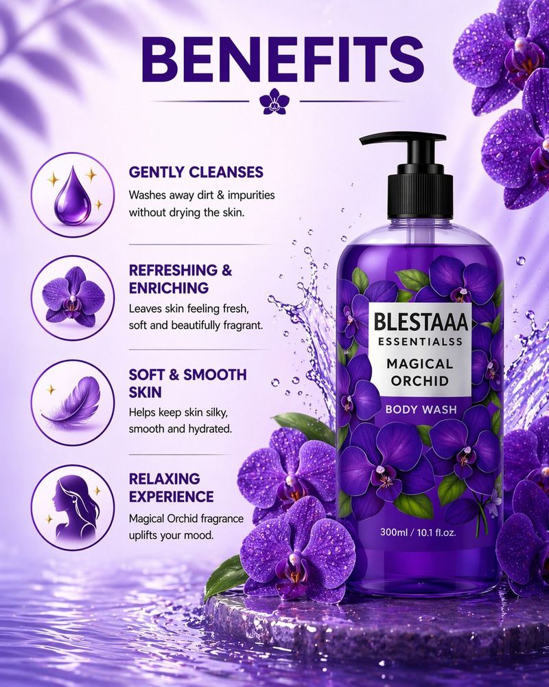 blestaaa essentialss Lavender Calming Body Wash - Image 4