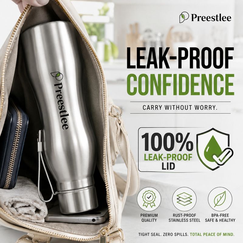 Prestlee Aspire Tag 1000ml Steel Bottle - Image 5