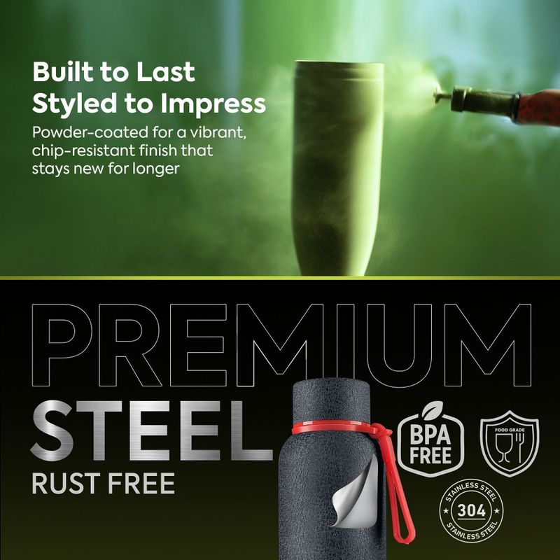 Go24 Bravo 500 ml Stainless Steel Flask - Image 6