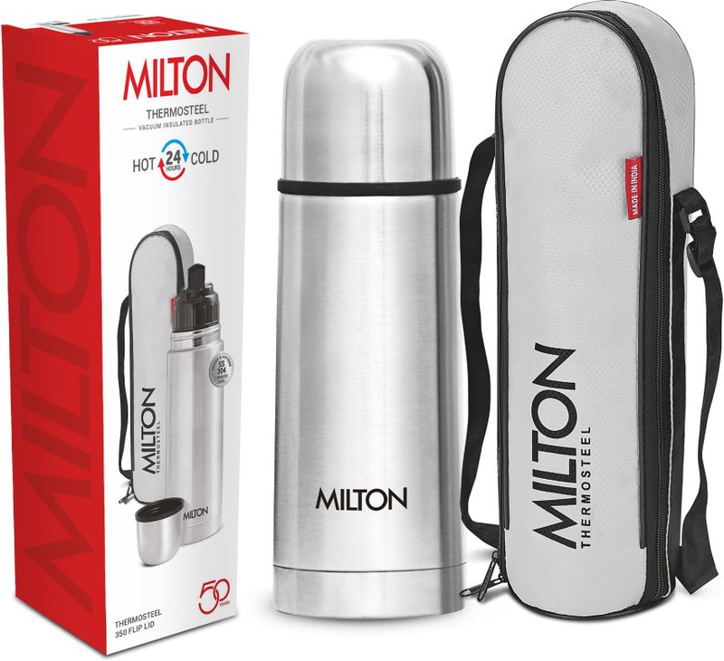 MILTON Flip Lid 350 Thermosteel Water Bottle - Image 6