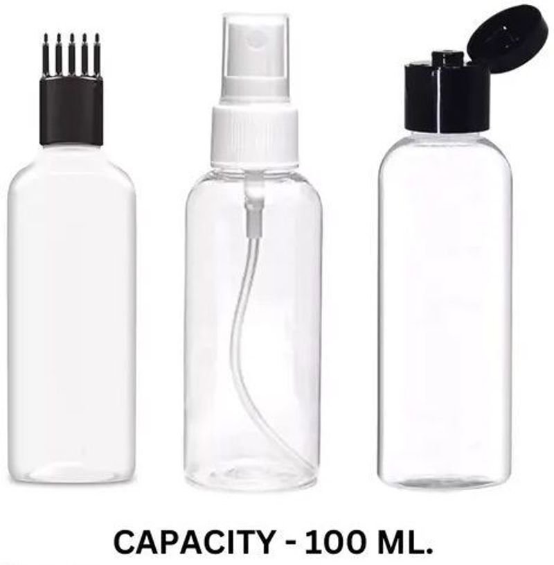 Insta cool 3 Refillable Mist Spray Bottles, 1 Hair Comb - Image 5