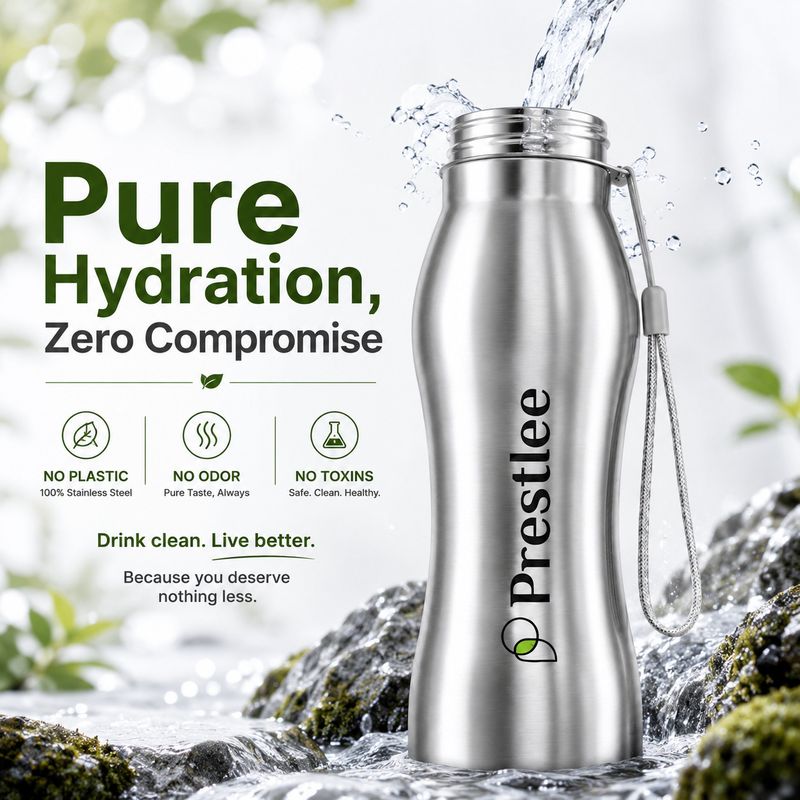 Prestlee Aspire Tag 1000ml Steel Bottle - Image 6