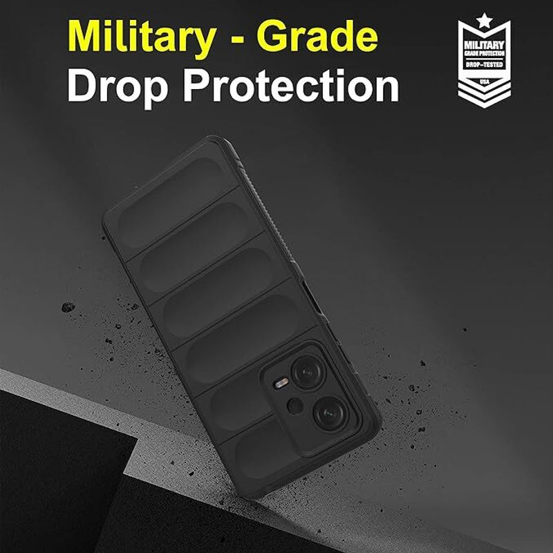 DRYLBEET CASE Back Cover for POCO X5 5G Black - Image 4