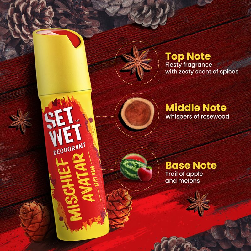 SET WET Cool, Charm and Mischief Avatar Deodorant Spray 450ml (Pack - Image 5