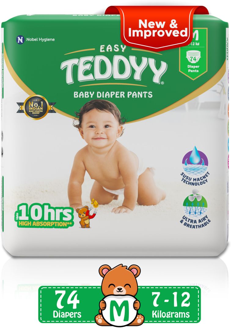 TEDDYY Easy Pant Diapers - M (74 Pieces) - Image 2