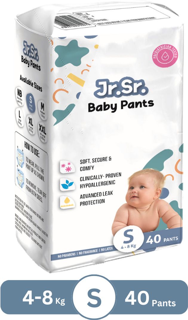 Jr. Sr. Baby Diaper Pants S Pack of 1 - Image 2