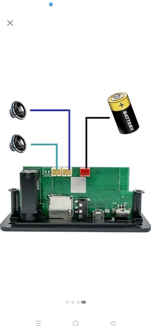 DKGROW Bluetooth MP3 Module with Remote 2400mAh Battery - Image 6