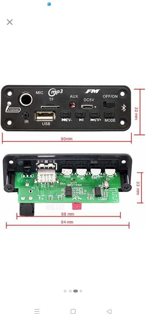 DKGROW Bluetooth MP3 Module with Remote 2400mAh Battery - Image 3
