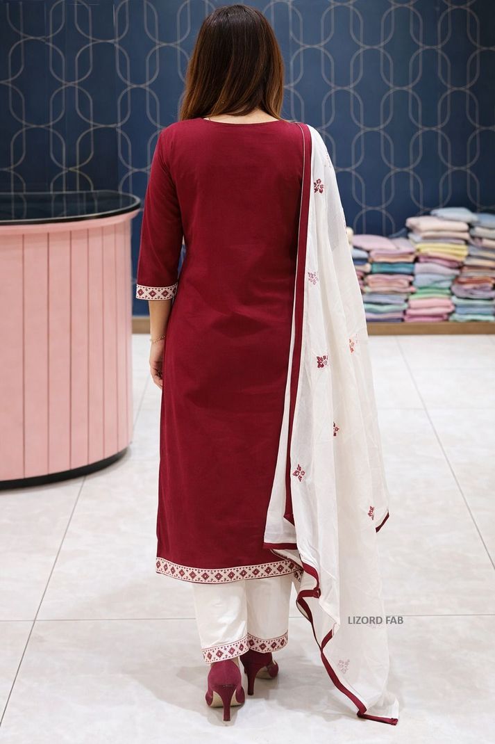 Mayeshafashion Women Cotton Rayon Kurta Set - Image 3