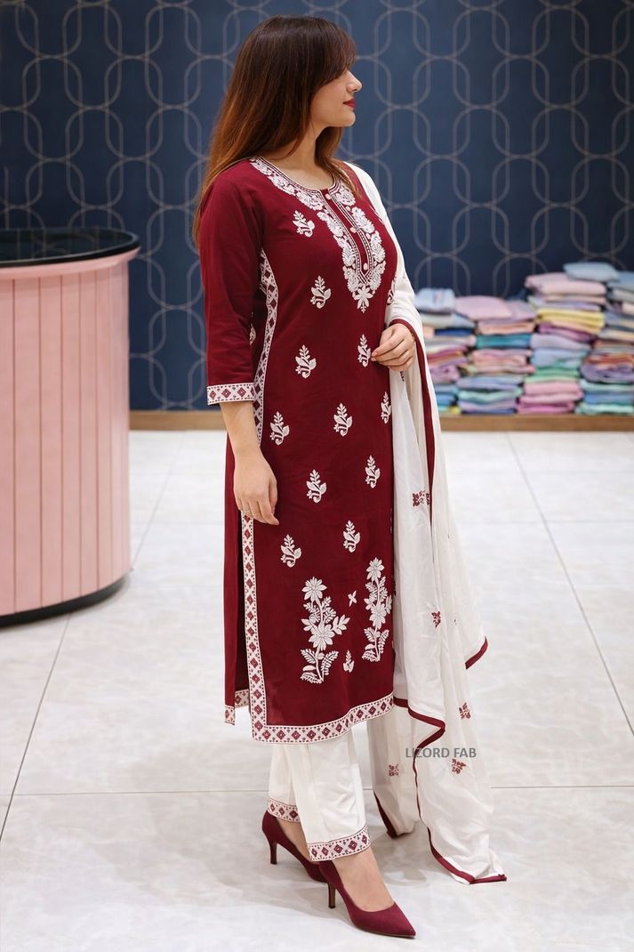 Mayeshafashion Women Cotton Rayon Kurta Set - Image 4