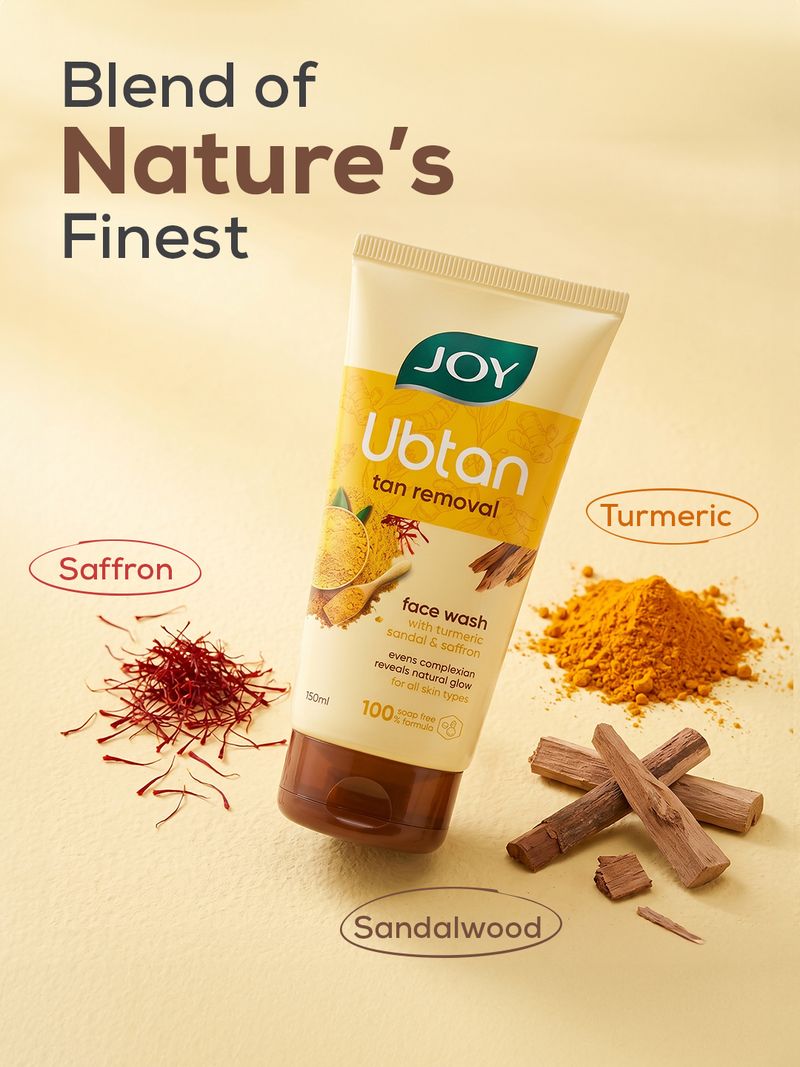 Joy Ubtan Tan Removal Face Wash 100 ml - Image 4