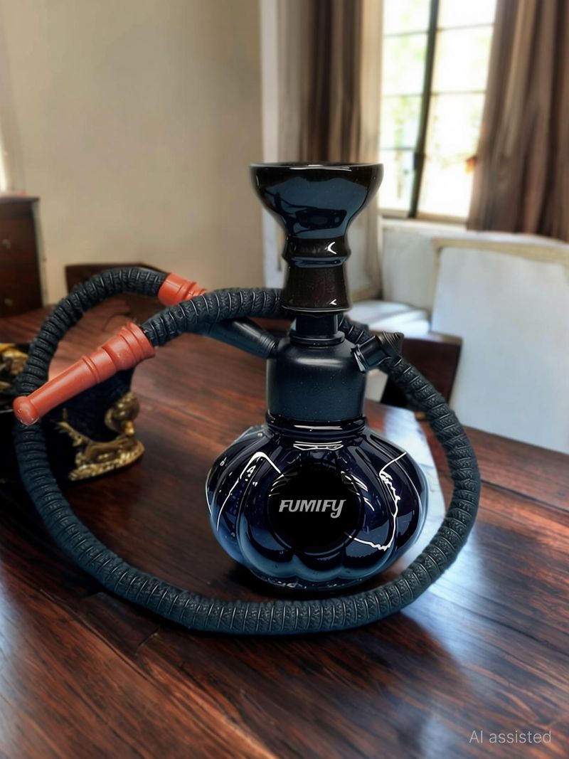 Bezak 8 inch Iron Hookah Black - Image 3