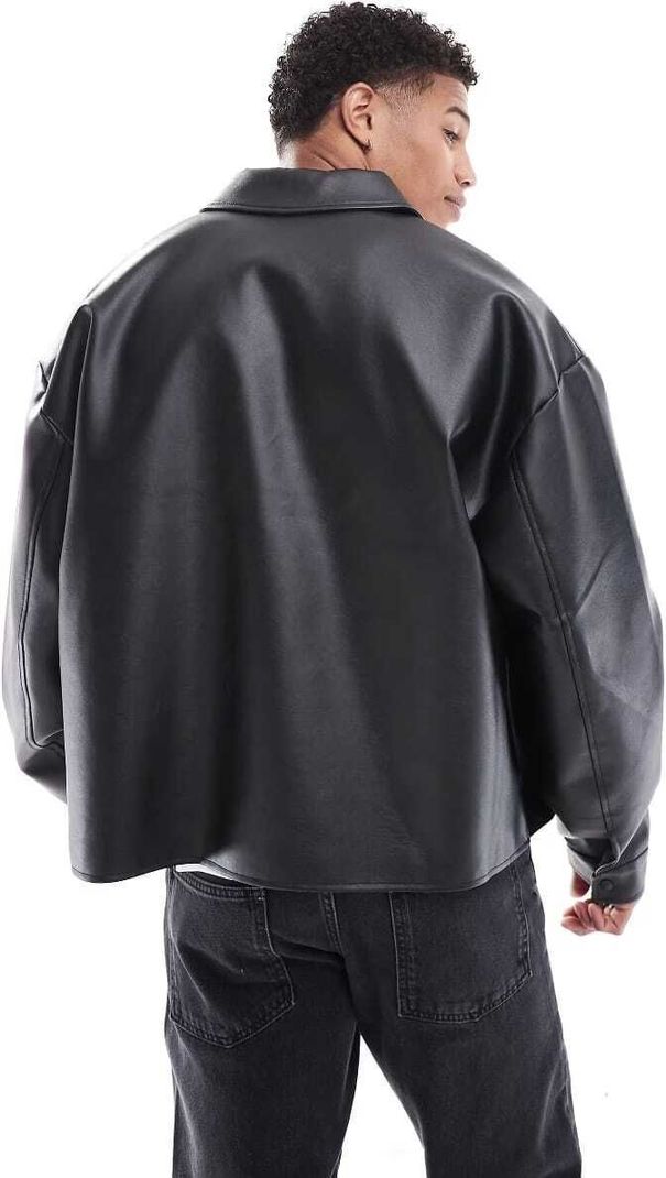 SectionZero Men Solid Leather Jacket - Image 3
