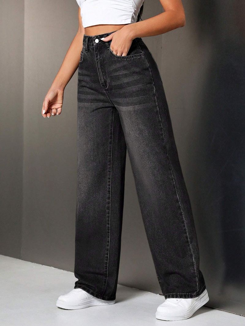 YAMEETFIT Women Regular High Rise Black Jeans - Image 3