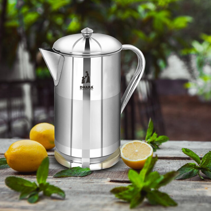 Dhara Stainless Steel 2 L Stainless Steel Water Jug