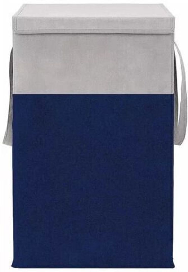 Mteaser 75 L Grey, Blue Laundry Basket (Non Woven) - Image 5