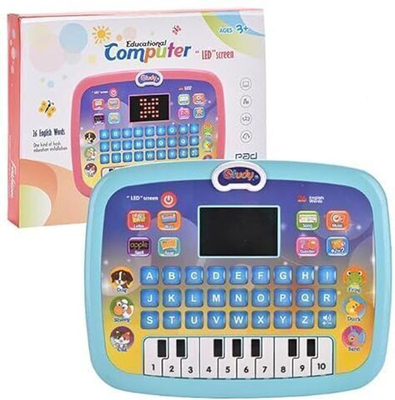 Braintastic Kids Educational Laptop Toy with LED Screen - Image 4