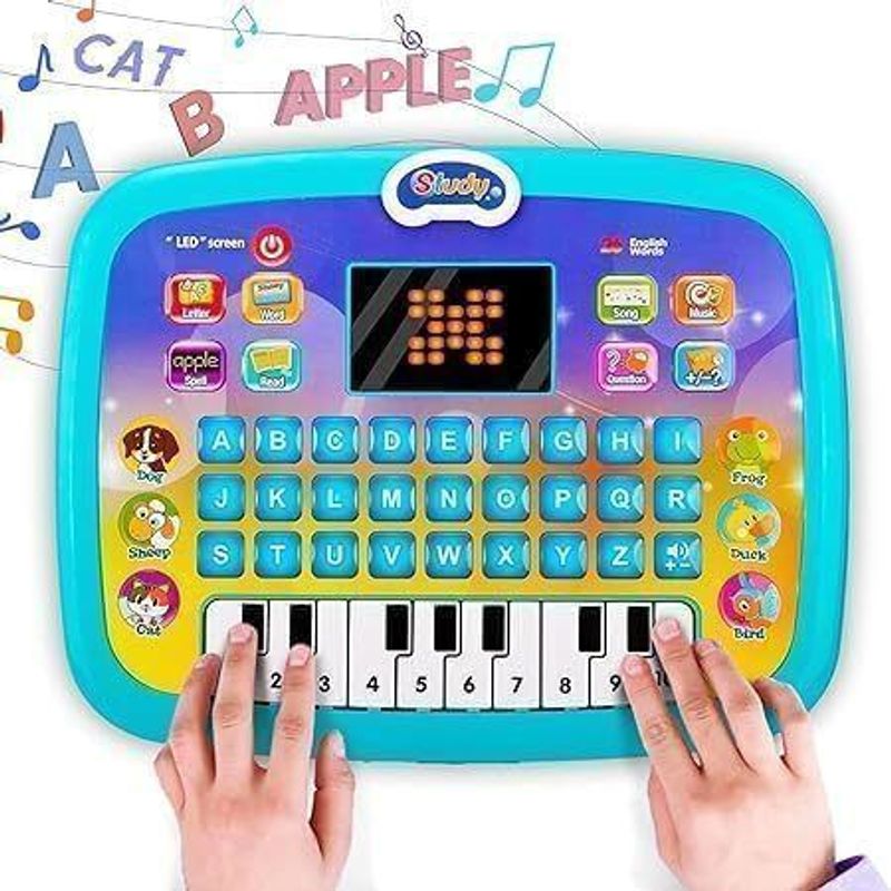 Braintastic Kids Educational Laptop Toy with LED Screen - Image 2