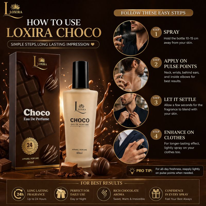 Loxira Choco Eau De Perfume 60ml - Image 6