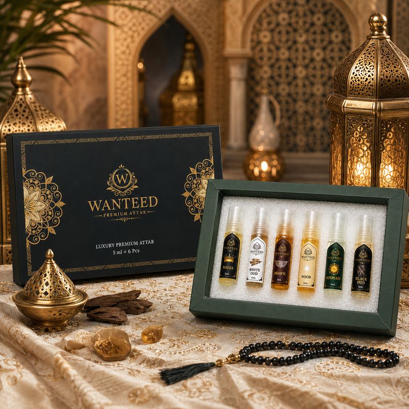Wanteed Pack of 6 Arabian Oud Attars - Image 6