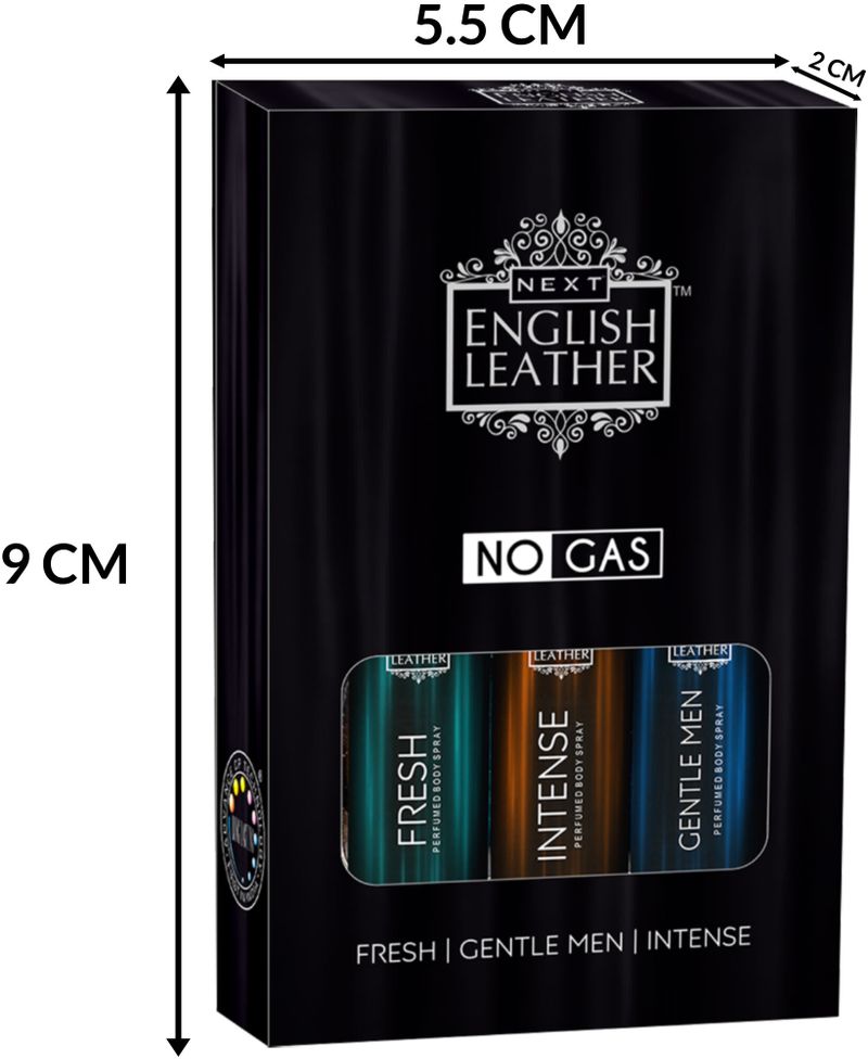 Next Care English Leather Gentlemen Fresh Intense (Pack of 3 X 10ml) - Image 4