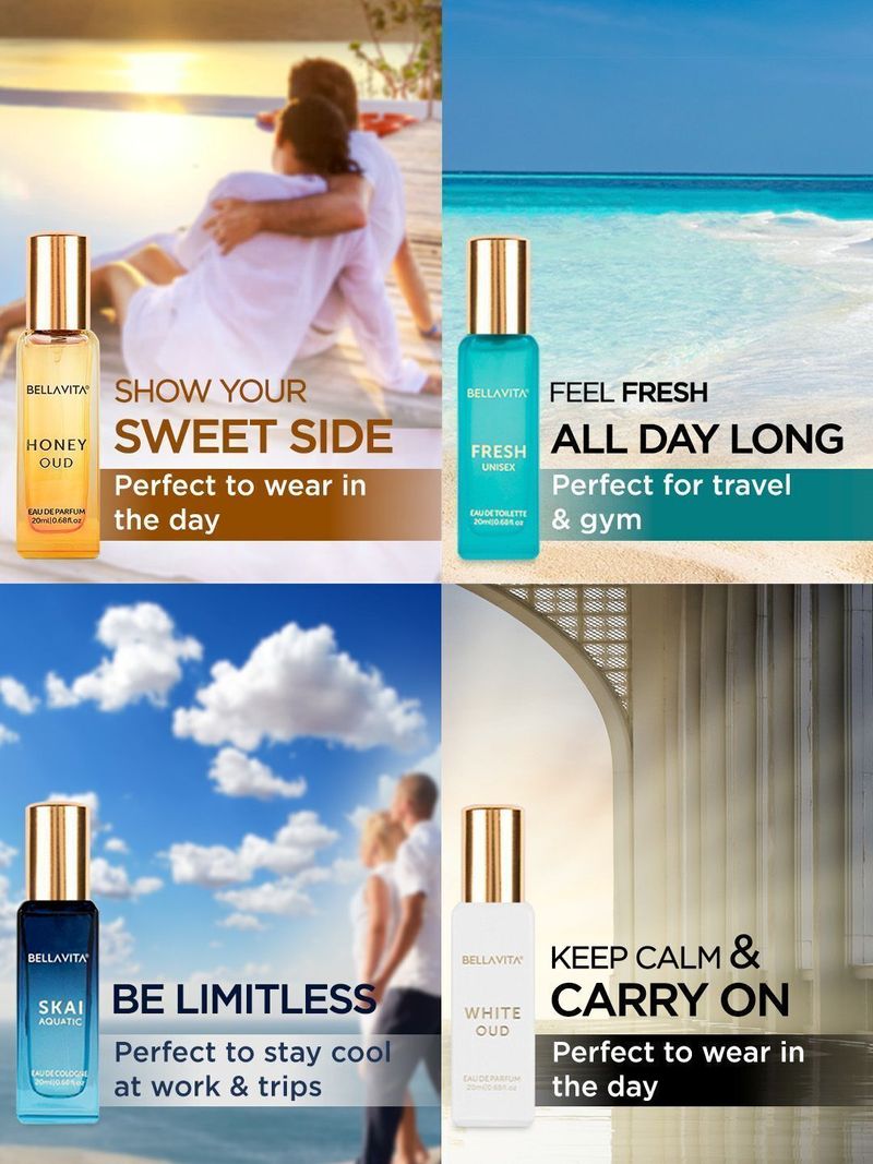 BELLAVITA Luxury Unisex Perfume Gift Pack of 4 · 20 ml (80 ml total) - Image 5