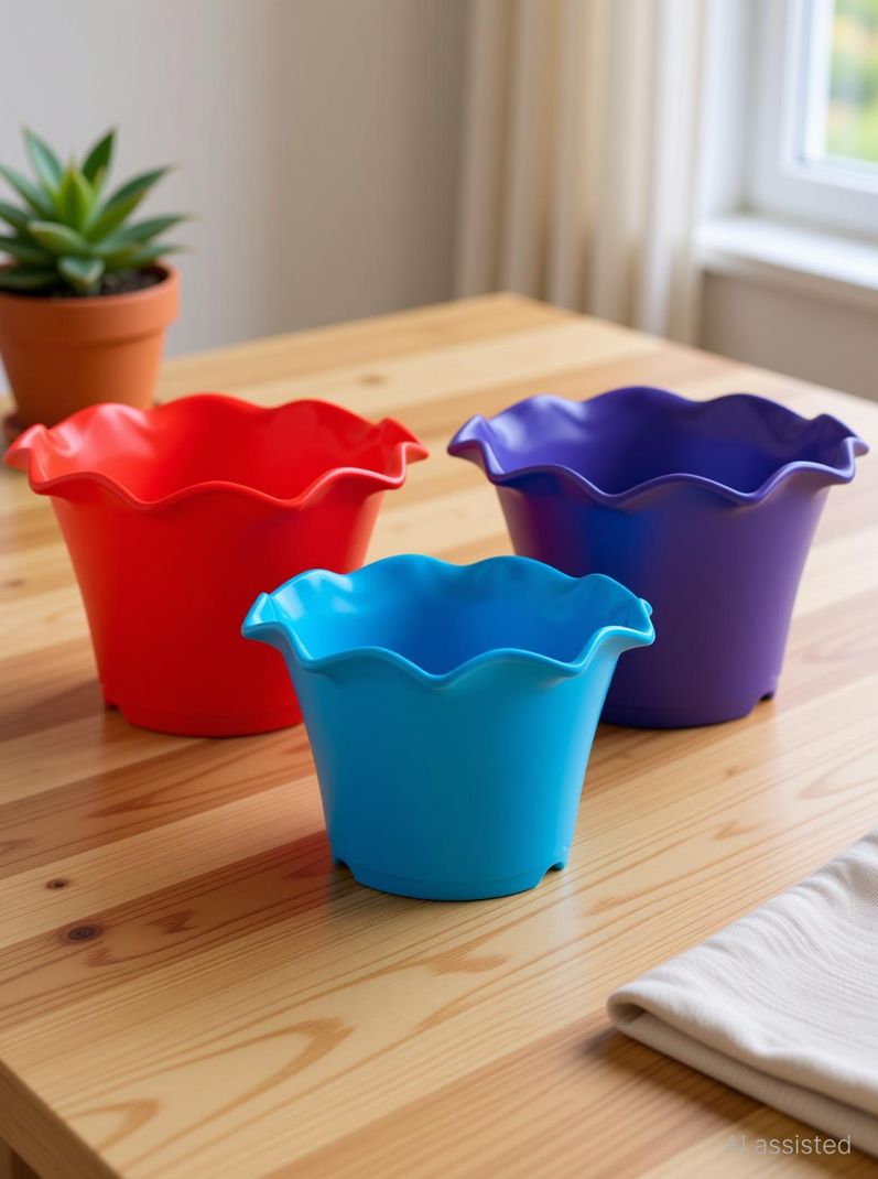 blooming furnancy 8 inch Plastic Flower Pot - Image 2