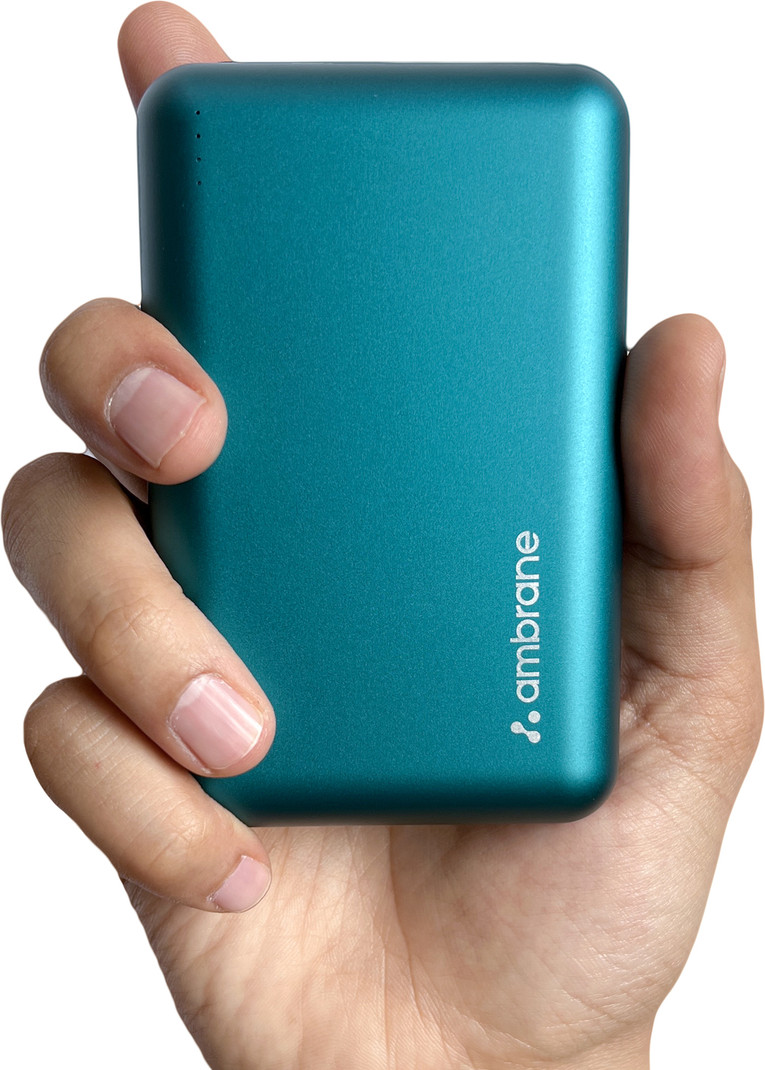 Ambrane 20000 mAh 22.5 W Mini Pocket Size Power Bank (Green, Lithium Polymer, Power Delivery 3.0, Quick Charge 3.0 for Mobile)