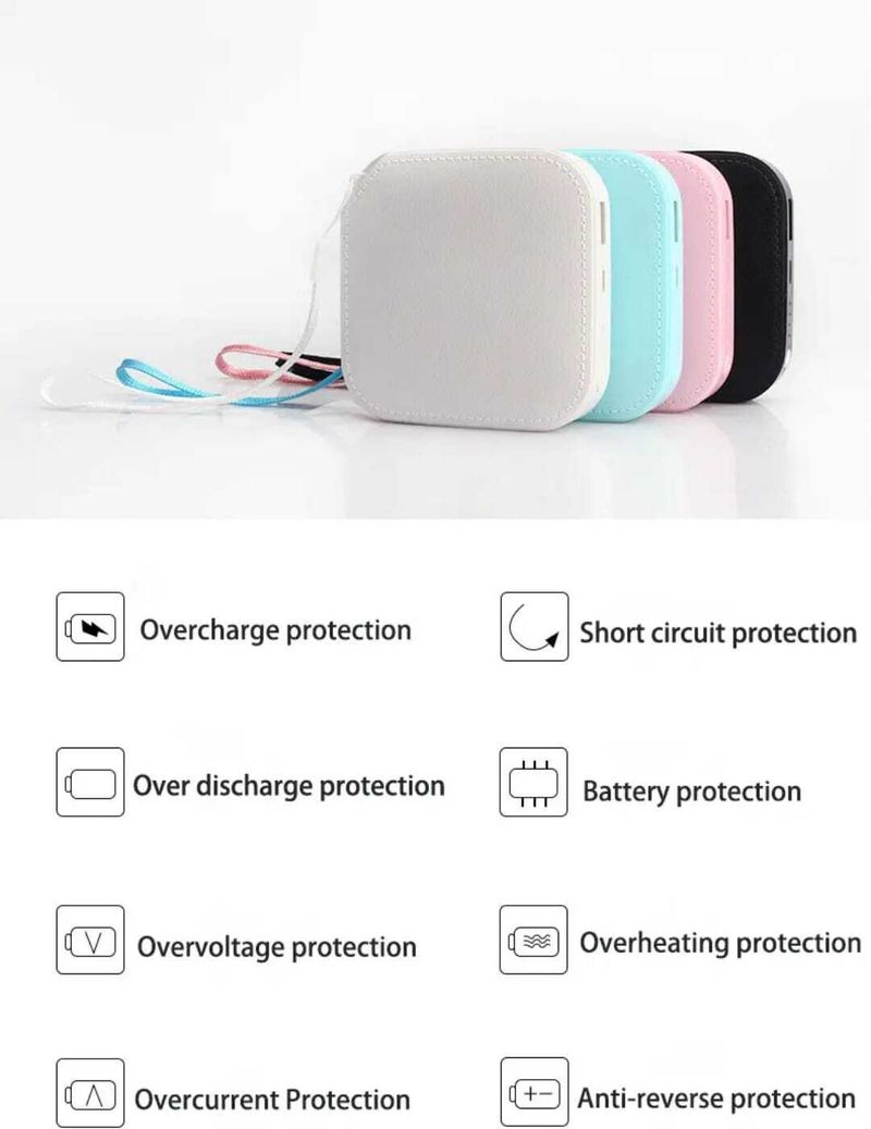 OCEAN MATE 5000 mAh 8W Mini White Power Bank - Image 5