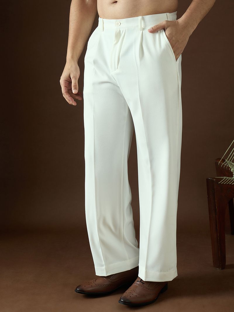 Ethnic Bay Men White Modal Korean Pant - Image 4