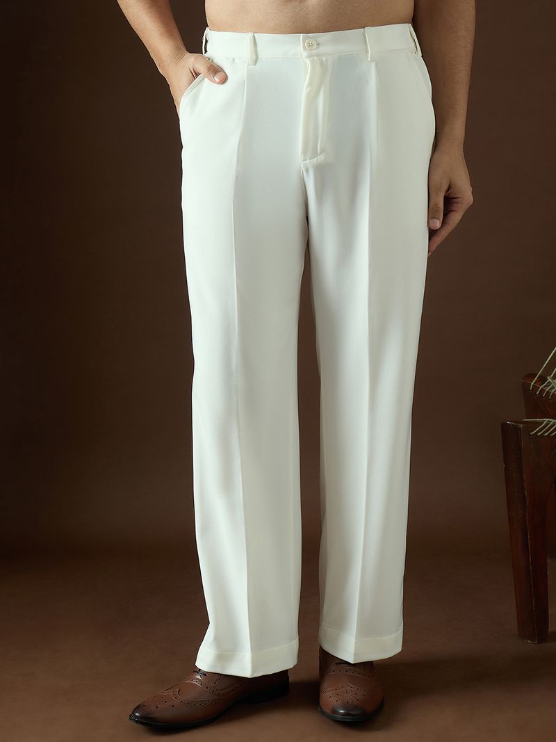 Ethnic Bay Men White Modal Korean Pant - Image 6