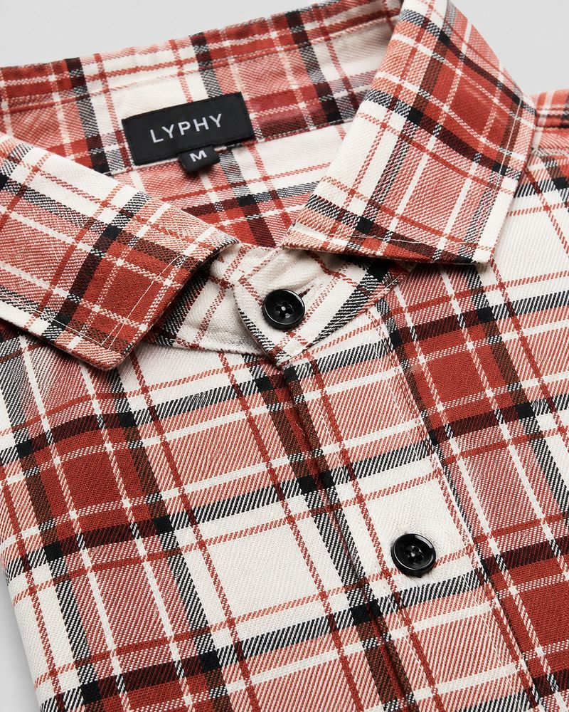 Lyphy Men Regular Fit Checkered Spread Collar Casual Shirt - Image 4