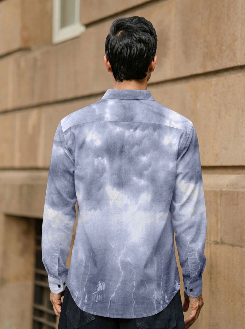 SANBROS Men Regular Fit Printed Casual Shirt - Image 4