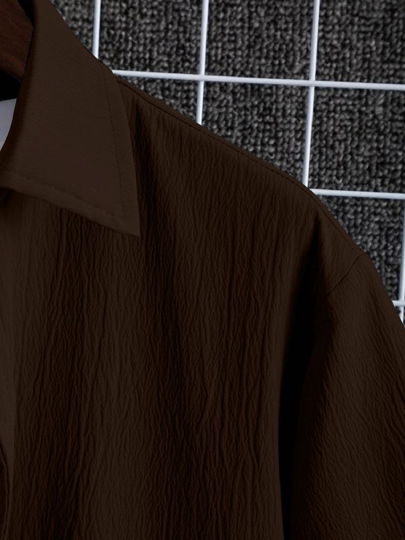 Men METRONAUT Regular Fit Solid Spread Collar Shirt - Image 5
