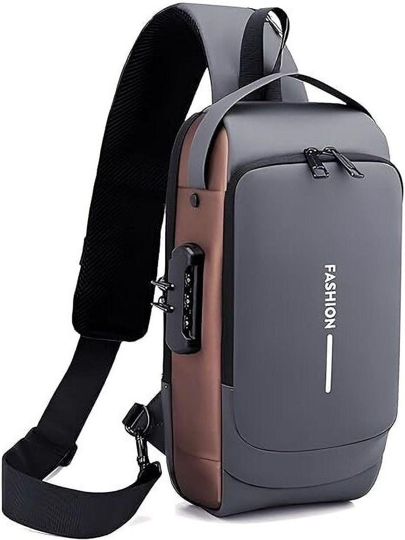 lifeindia Black Anti-Theft Water-Resistant Sling Bag - Image 5