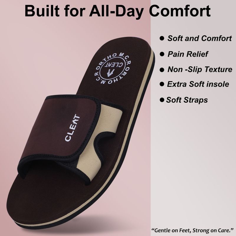 Comfortable Orthopedic Velcro Slippers for Men - Image 3