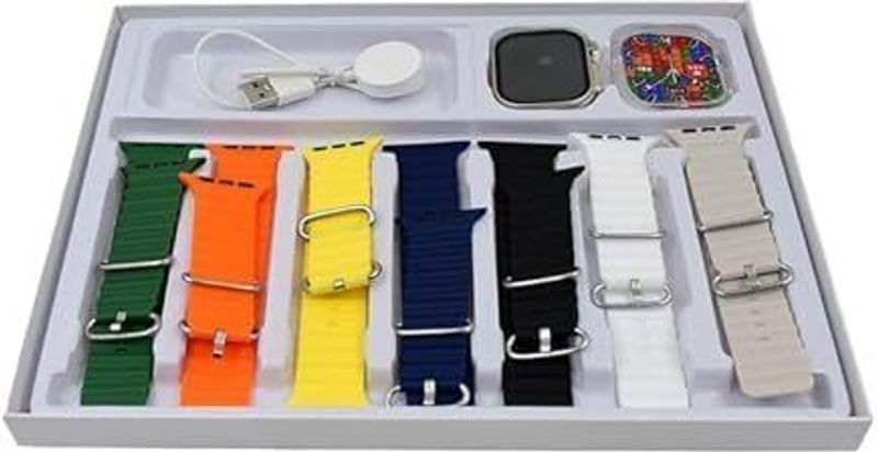 TUNEBUDDY 7in1 Multi-Strap Smartwatch Gift Edition Combo Pack with 7 Designer Straps B116 Smartwatch (Multicolor Strap, Free Size) - Image 6