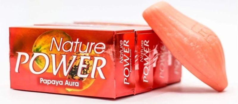 nature power Papaya Aura Soap 4 x 125g Pack of 4 · 125 g (500 g total) - Image 5