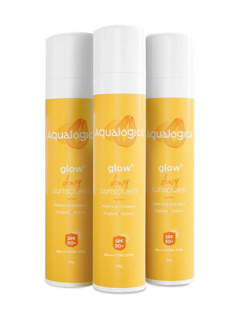 Aqualogica Sunscreen SPF 50 PA++++ Glow+ 50g - Image 2