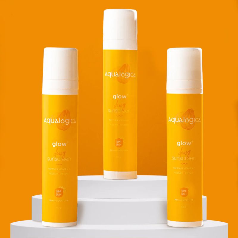 Aqualogica Sunscreen SPF 50 PA++++ Glow+ 50g - Image 3