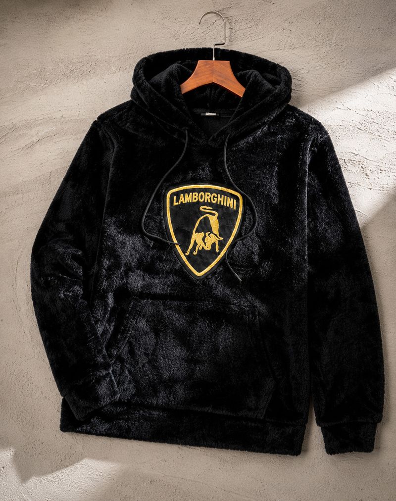 SACHIDANAND Men Full Sleeve Applique Hooded Sweatshirt - Image 2