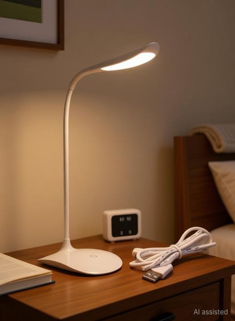 Krikav Rechargeable LED Touch Switch Study Table - Image 2